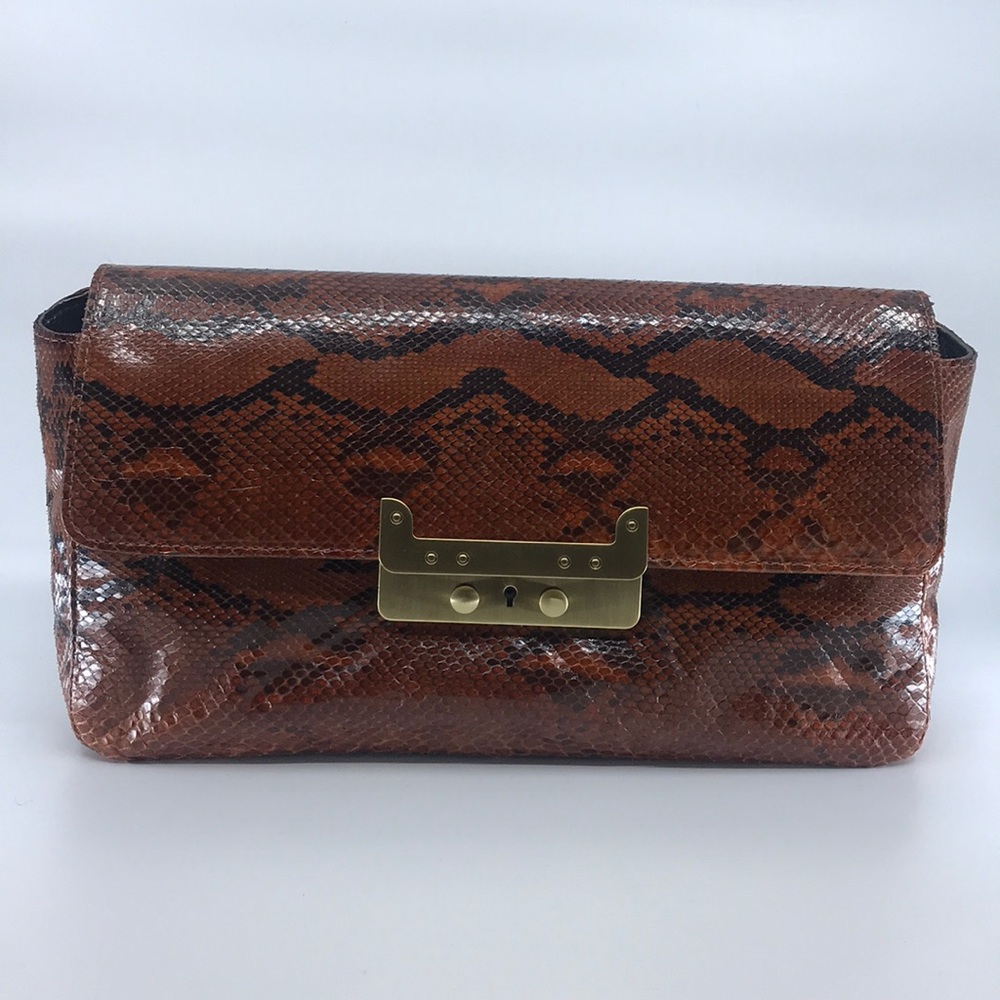 Genuine Python Snakeskin Clutch - image 1